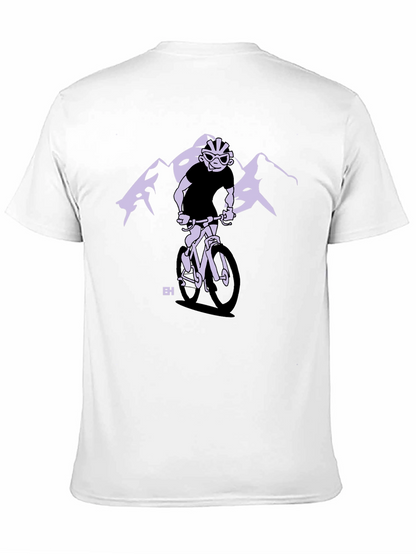 Mountain Biker Graphic Tee - Black