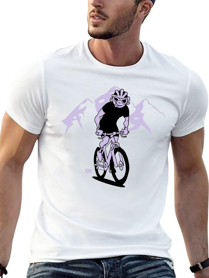 Mountain Biker Graphic Tee - Black