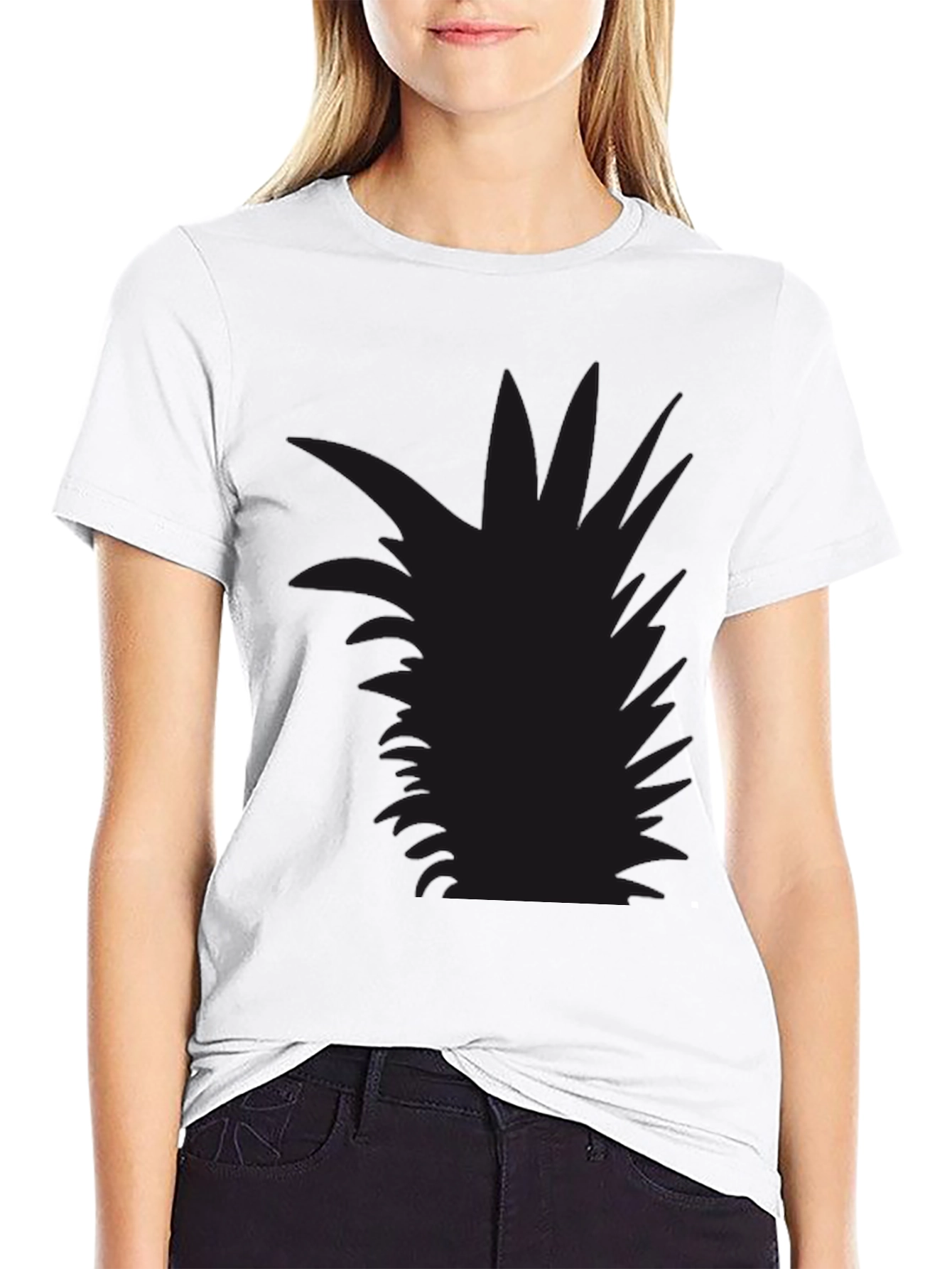 Mens Black Pineapple Graphic Tee - Casual Style