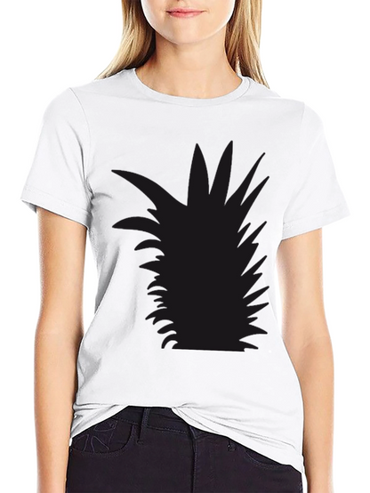 Mens Black Pineapple Graphic Tee - Casual Style