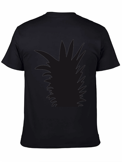 Mens Black Pineapple Graphic Tee - Casual Style