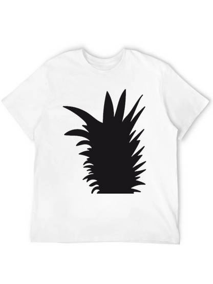 Mens Black Pineapple Graphic Tee - Casual Style