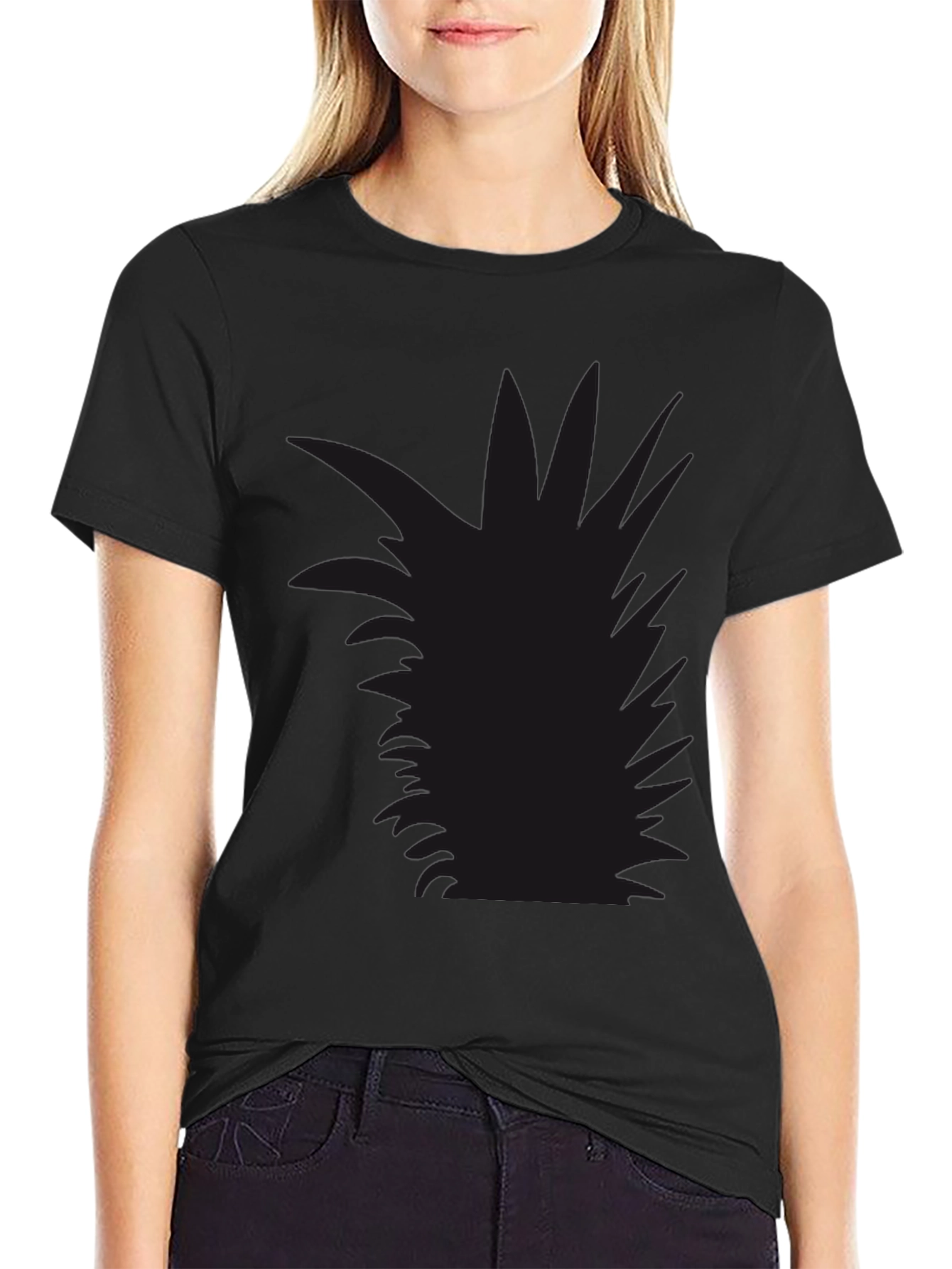 Mens Black Pineapple Graphic Tee - Casual Style