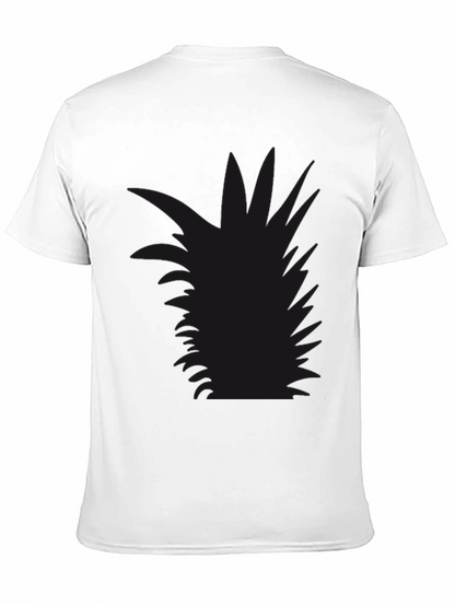 Mens Black Pineapple Graphic Tee - Casual Style