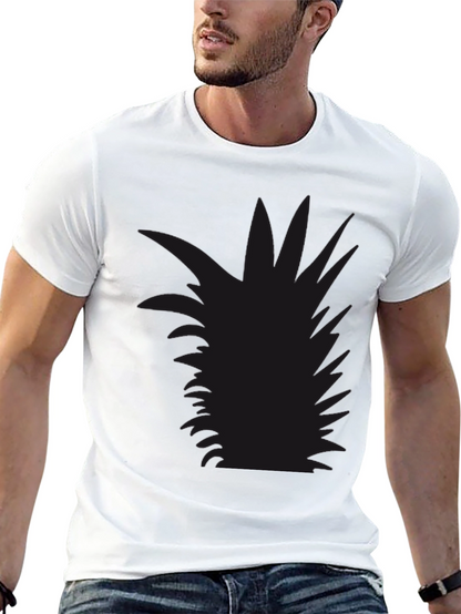 Mens Black Pineapple Graphic Tee - Casual Style