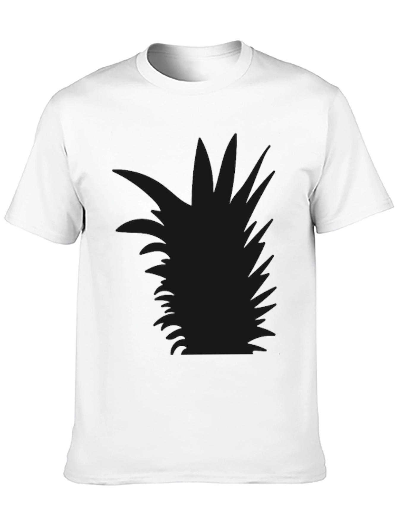 Mens Black Pineapple Graphic Tee - Casual Style