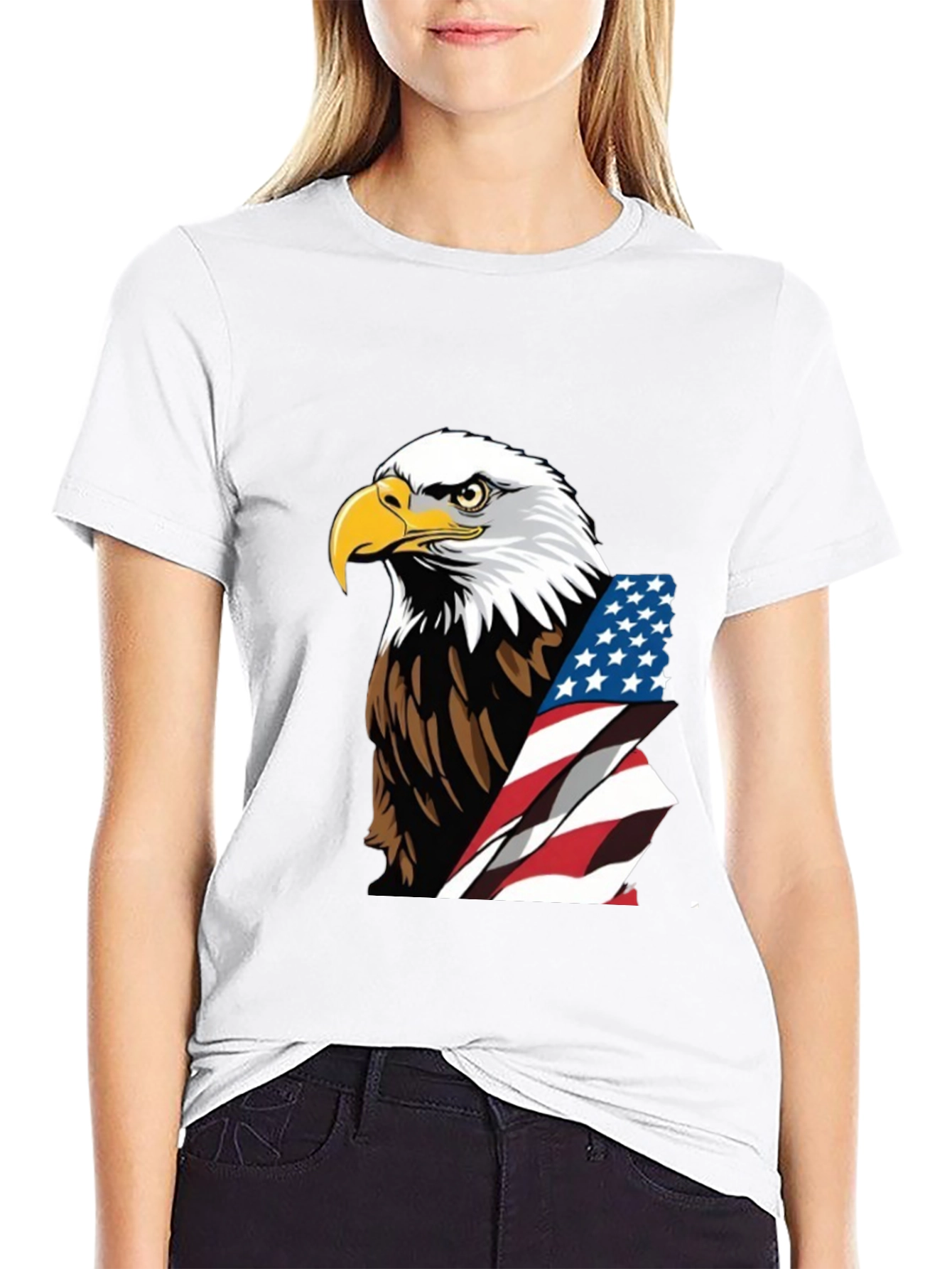 Patriotic Eagle Flag Graphic Tee