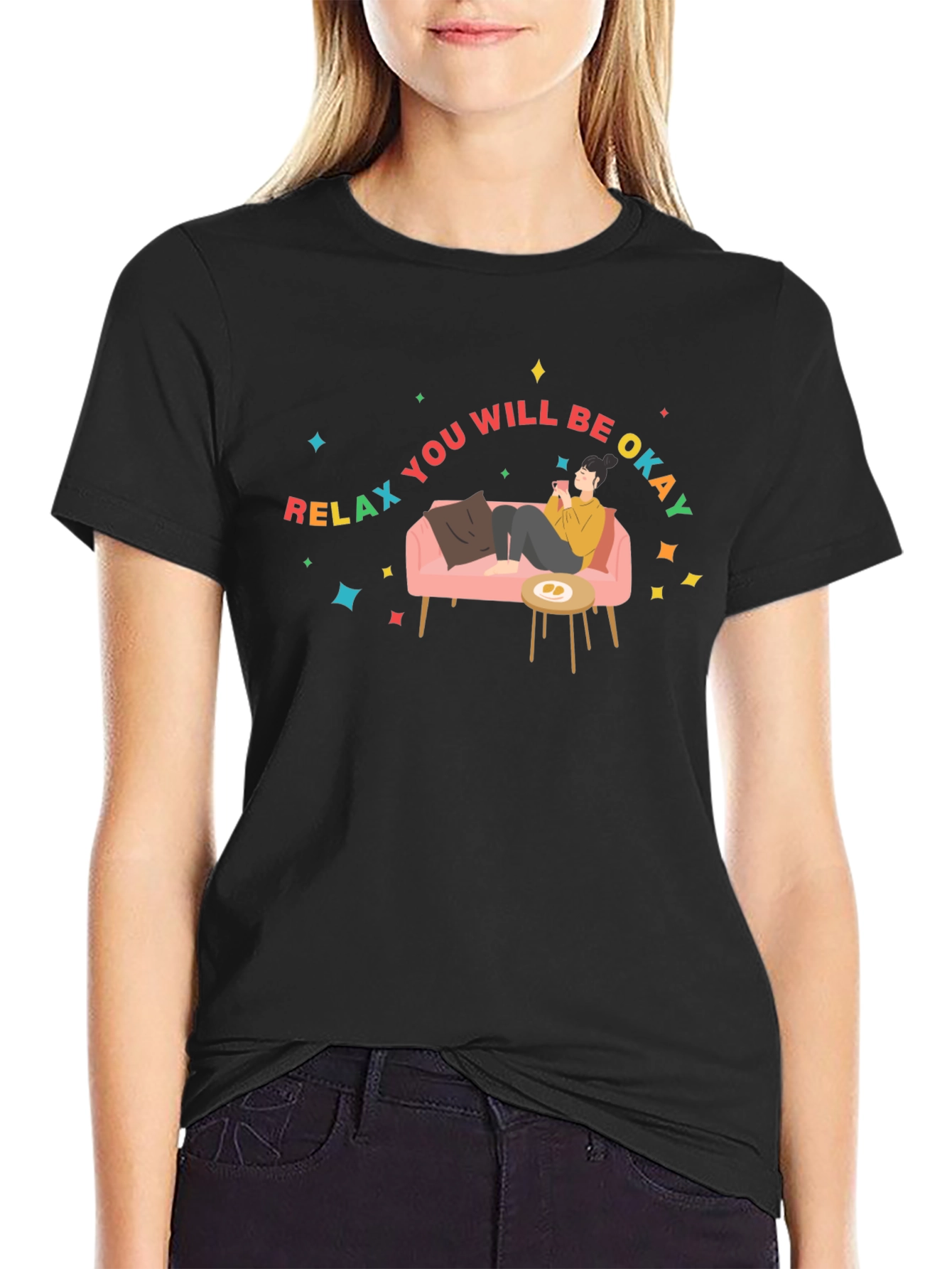 Relax You Will Be Okay Graphic T-Shirt