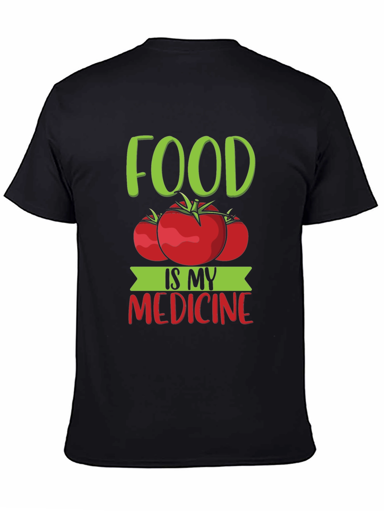 Food Is My Medicine T-Shirt - Tomato Graphic Tee