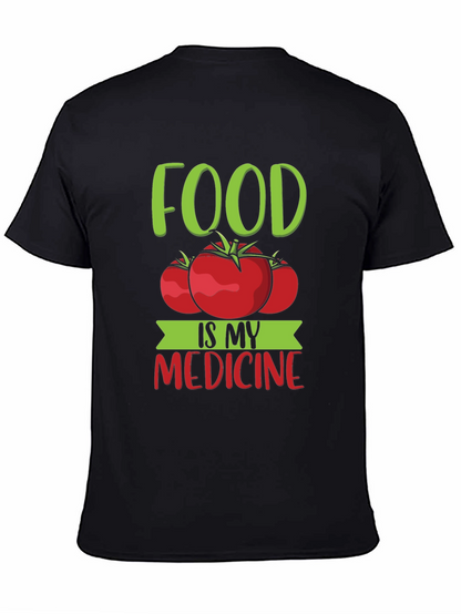 Food Is My Medicine T-Shirt - Tomato Graphic Tee