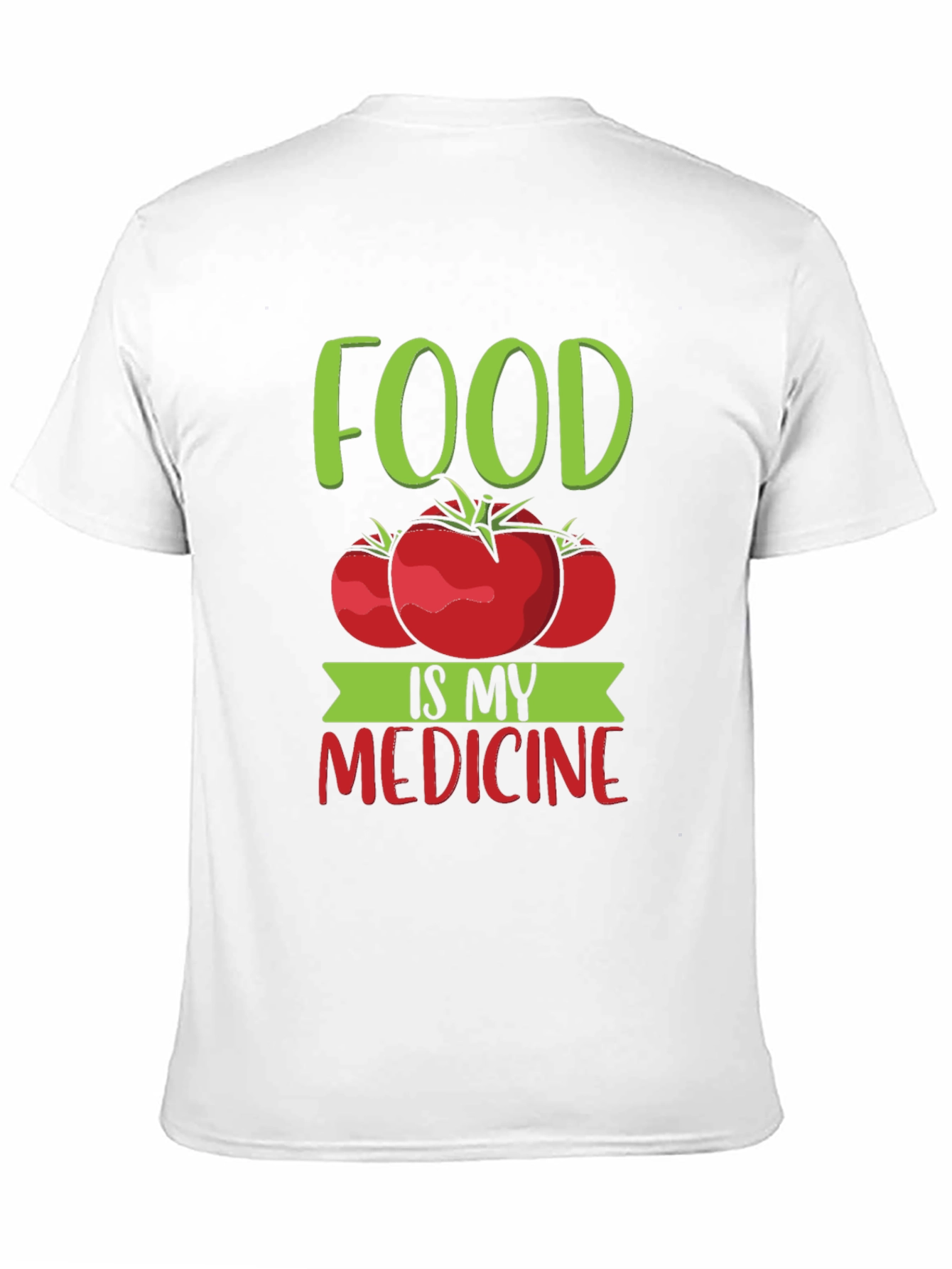 Food Is My Medicine T-Shirt - Tomato Graphic Tee