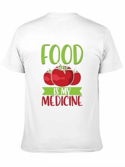 Food Is My Medicine T-Shirt - Tomato Graphic Tee
