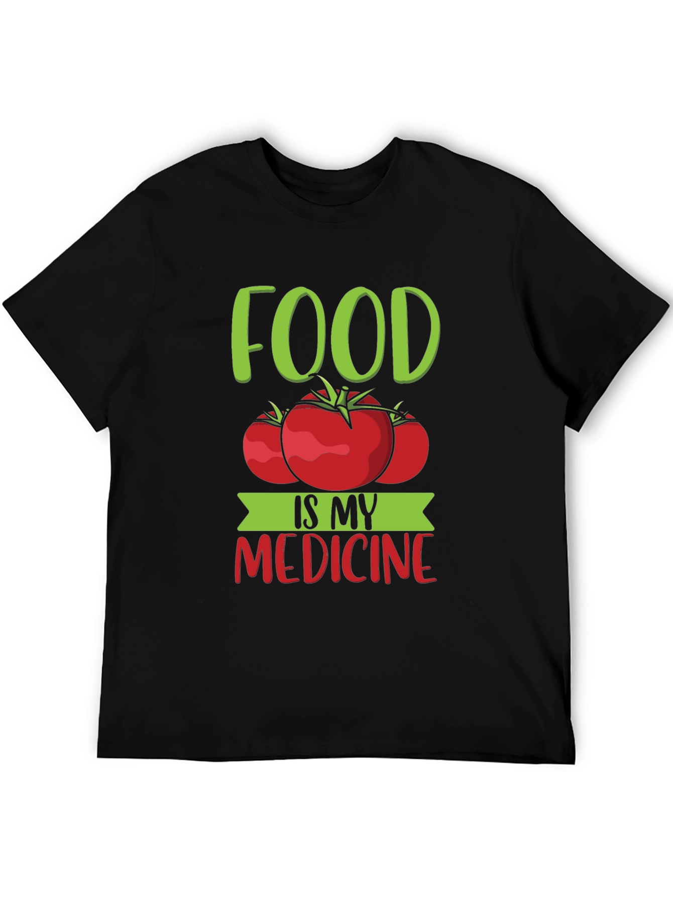 Food Is My Medicine T-Shirt - Tomato Graphic Tee