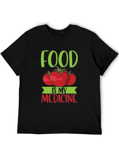 Food Is My Medicine T-Shirt - Tomato Graphic Tee