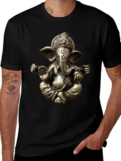 Ganesha Graphic Tee - Spiritual Om Design