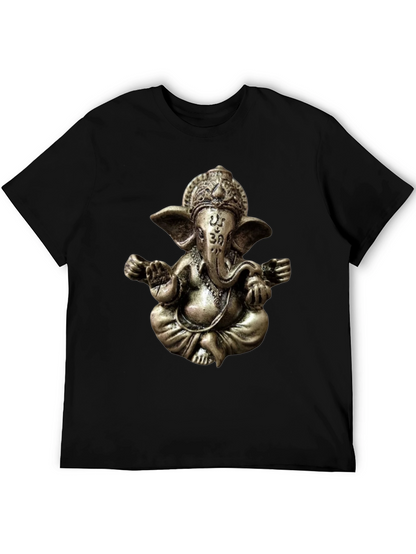 Ganesha Graphic Tee - Spiritual Om Design