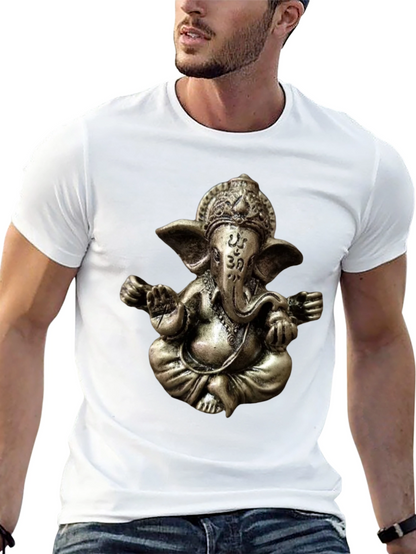 Ganesha Graphic Tee - Spiritual Om Design