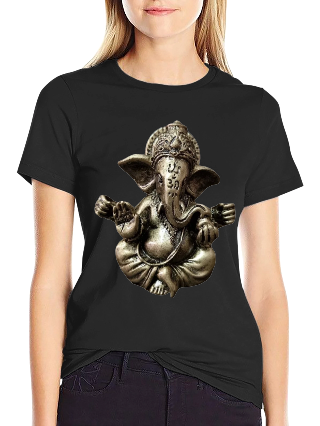 Ganesha Graphic Tee - Spiritual Om Design