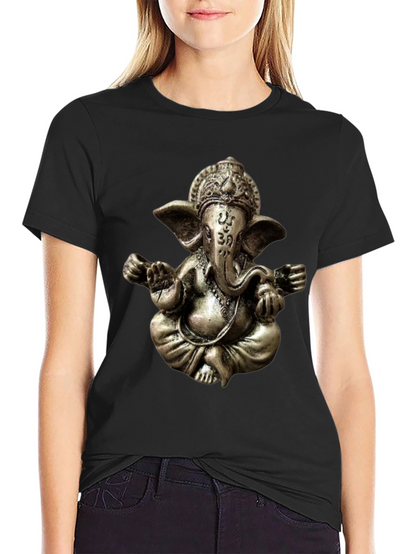 Ganesha Graphic Tee - Spiritual Om Design