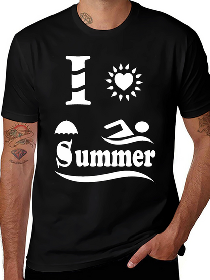 I Love Summer Graphic T-Shirt