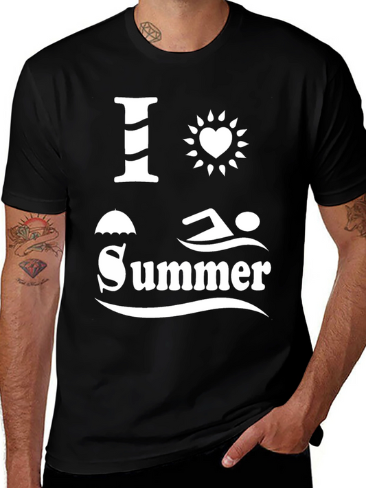 I Love Summer Graphic T-Shirt