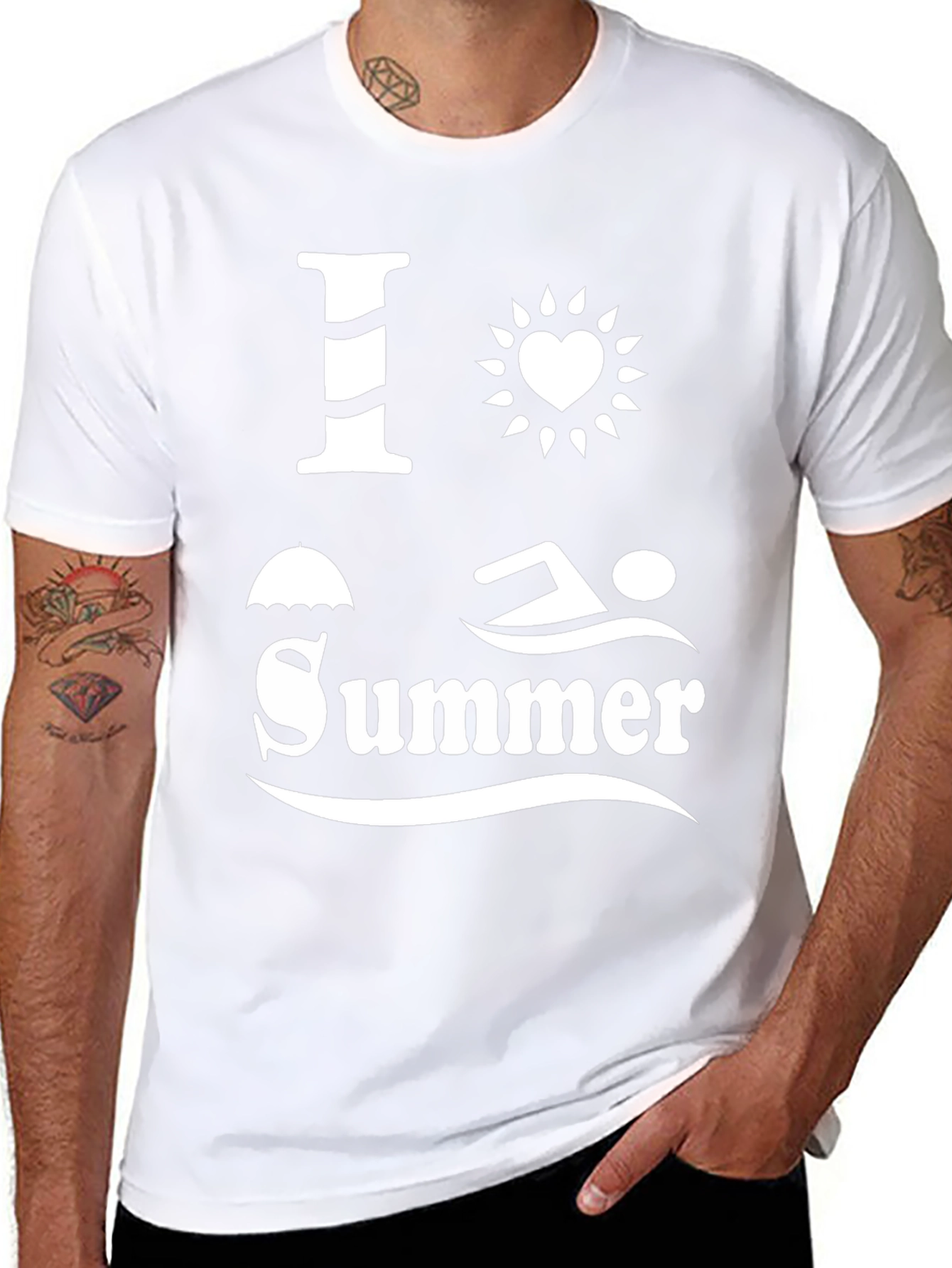 I Love Summer Graphic T-Shirt