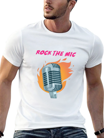 Rock the Mic Graphic T-Shirt - Black