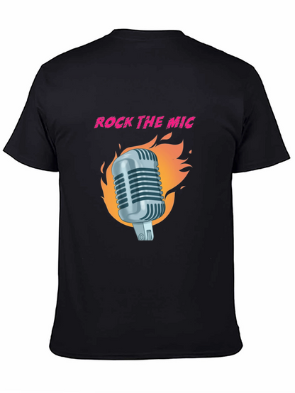 Rock the Mic Graphic T-Shirt - Black