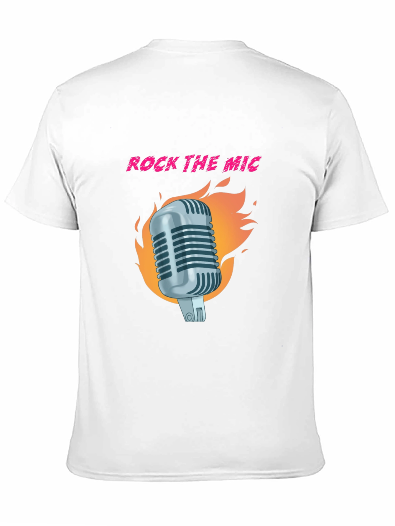 Rock the Mic Graphic T-Shirt - Black