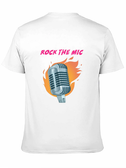 Rock the Mic Graphic T-Shirt - Black