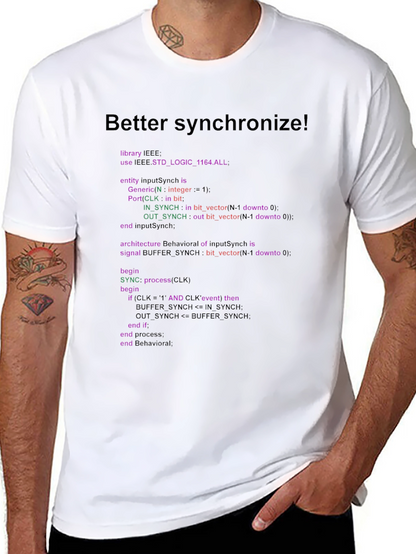 Better Synchronize Programmer T-Shirt