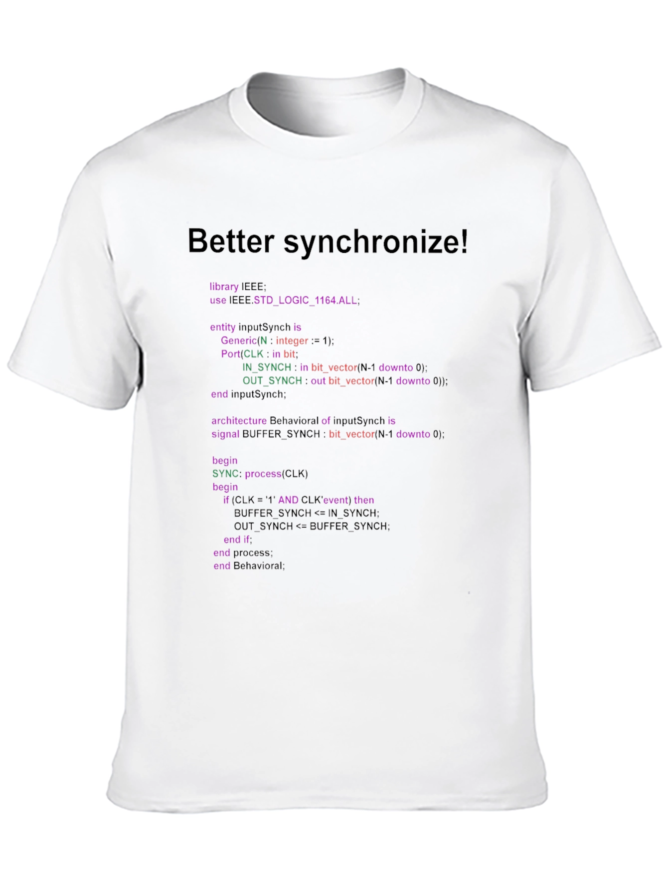 Better Synchronize Programmer T-Shirt