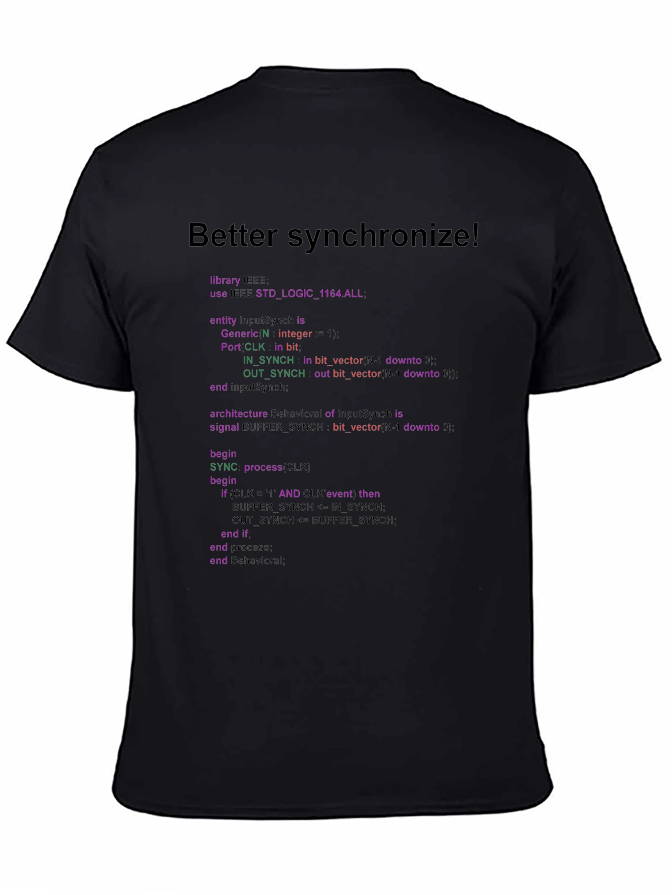 Better Synchronize Programmer T-Shirt