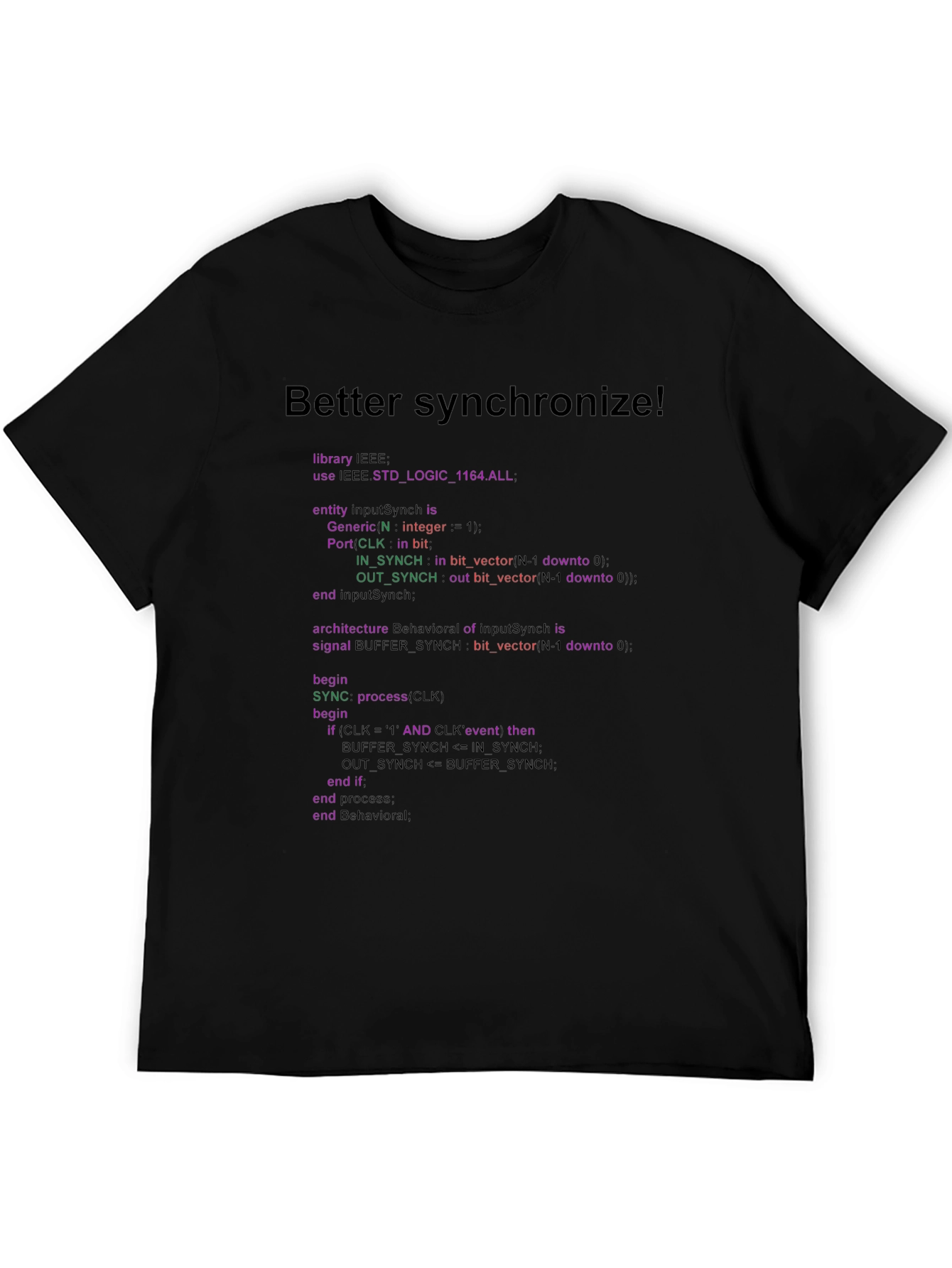 Better Synchronize Programmer T-Shirt