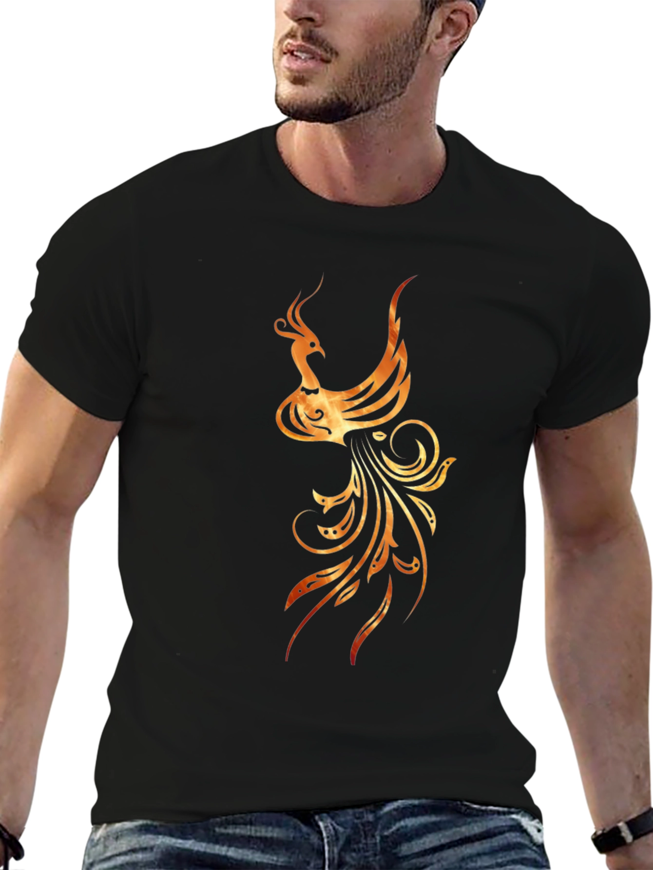 Phoenix Graphic Black T-Shirt