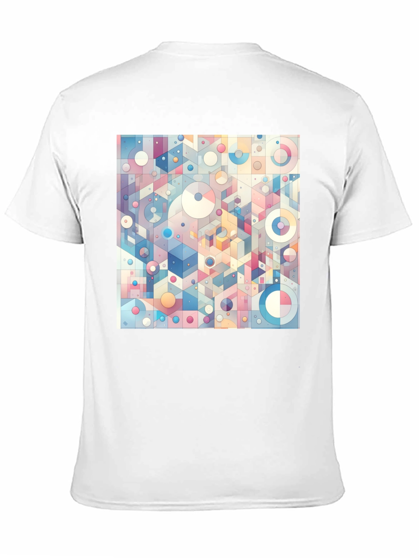 Geometric Dreamscape Tee - Artistic Print Casual Style