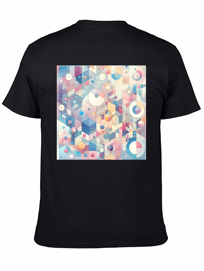 Geometric Dreamscape Tee - Artistic Print Casual Style