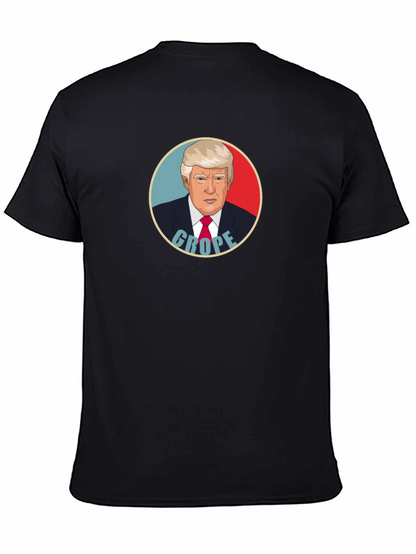 Satirical Trump Graphic T-Shirt - Black