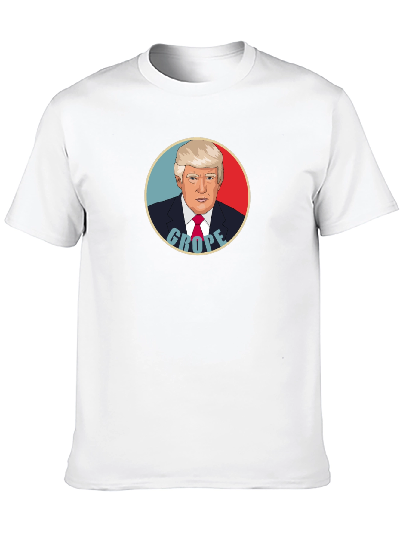 Satirical Trump Graphic T-Shirt - Black