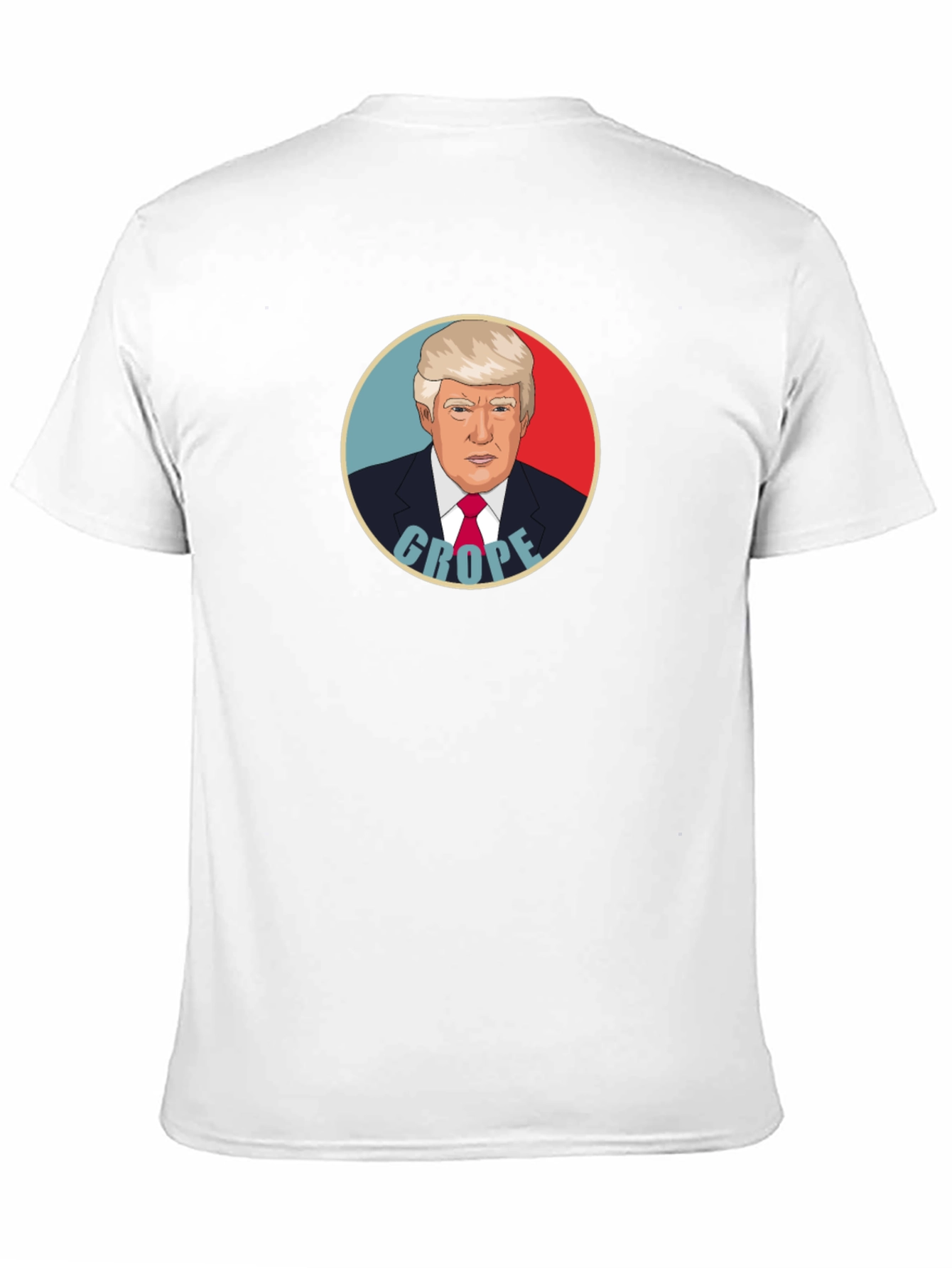Satirical Trump Graphic T-Shirt - Black