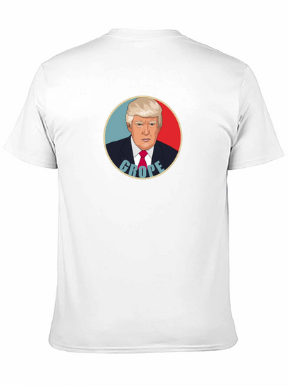 Satirical Trump Graphic T-Shirt - Black