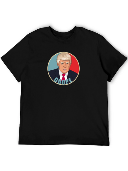 Satirical Trump Graphic T-Shirt - Black