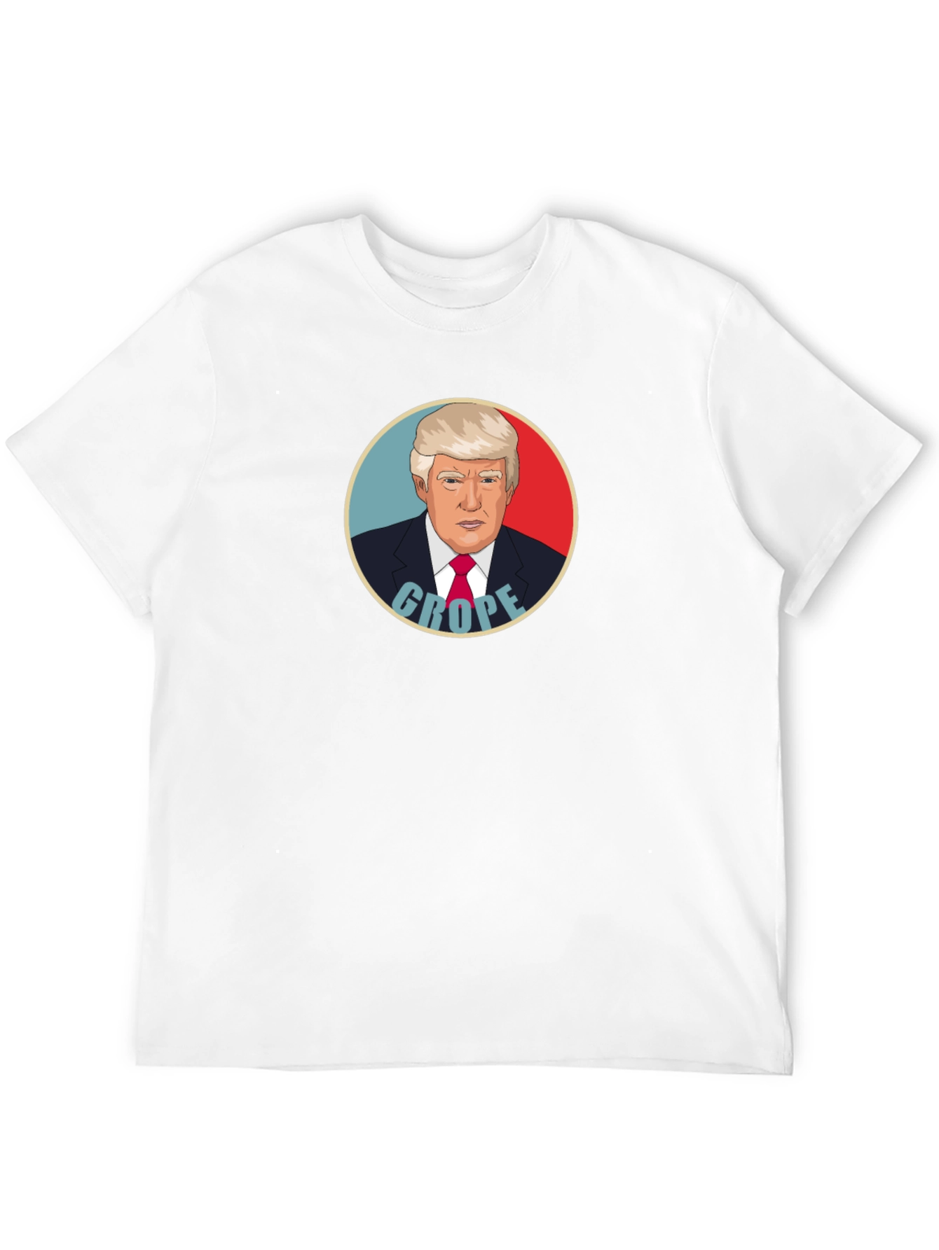 Satirical Trump Graphic T-Shirt - Black