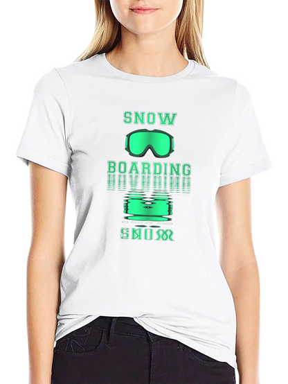 Snowboarding Graphic T-Shirt - Winter Sports Tee