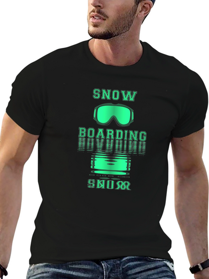 Snowboarding Graphic T-Shirt - Winter Sports Tee