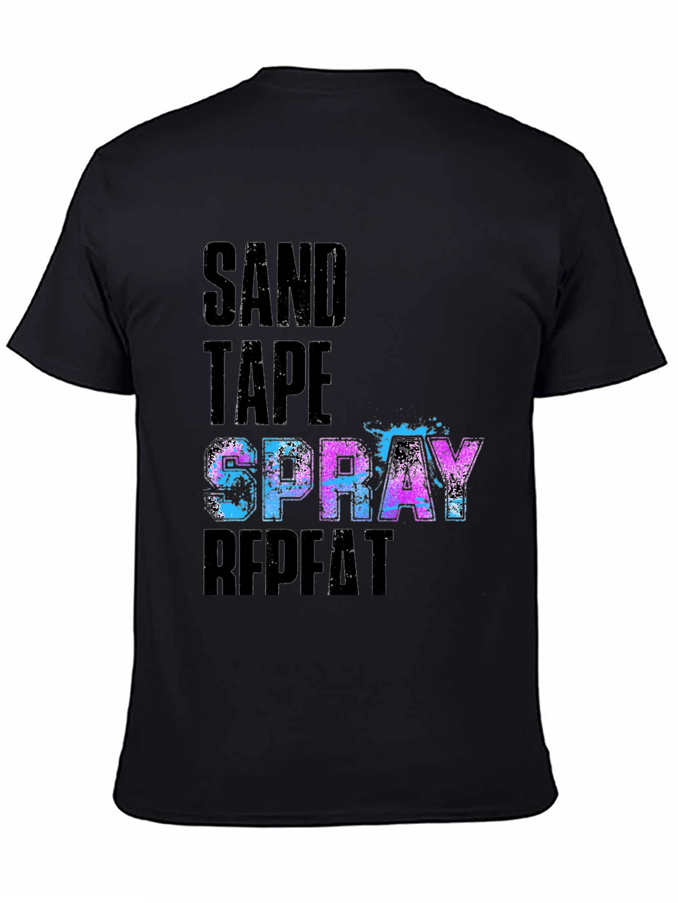 Sand Tape Spray Repeat Graphic Tee