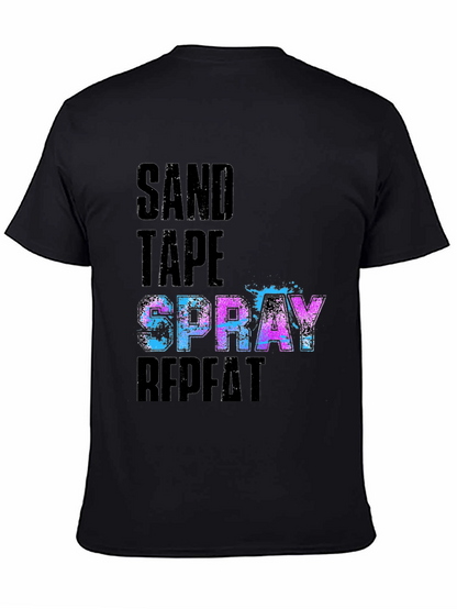 Sand Tape Spray Repeat Graphic Tee