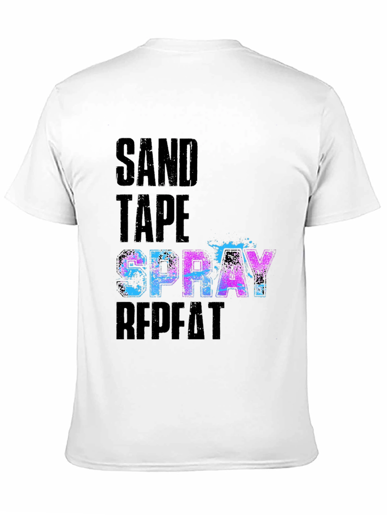 Sand Tape Spray Repeat Graphic Tee