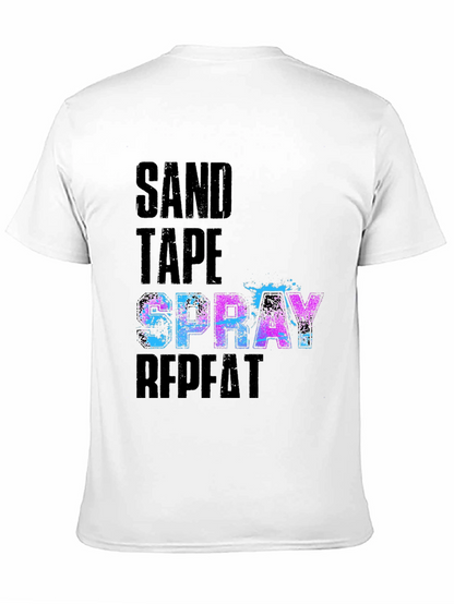 Sand Tape Spray Repeat Graphic Tee
