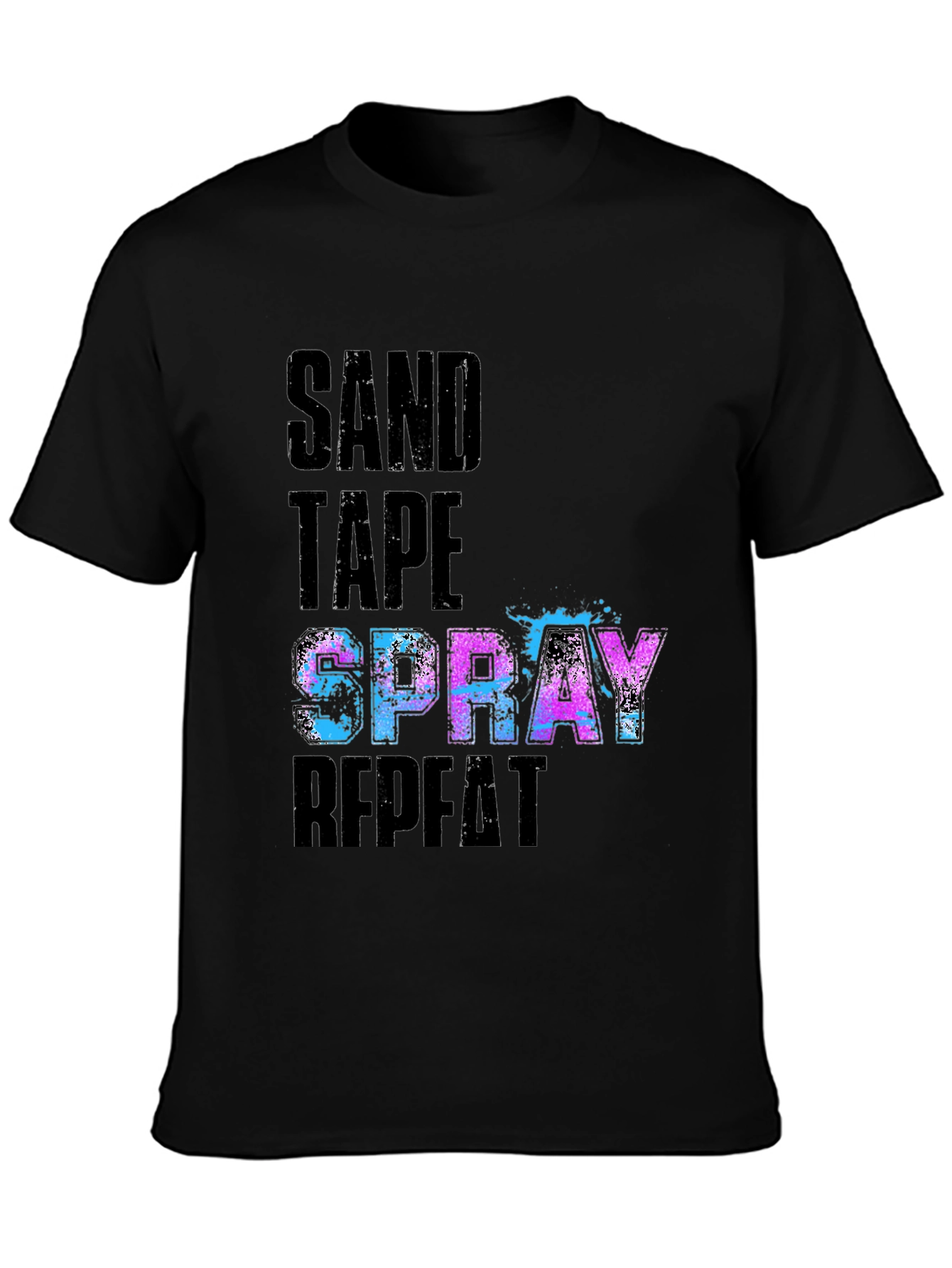 Sand Tape Spray Repeat Graphic Tee